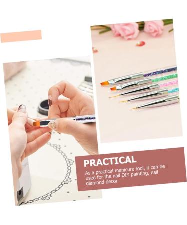 Beavorty 2 Sets Nail Pen nail art liner brush nail tech accessories nails kits nail art pen Wear- resistant dotting pen nail painting tools household tools 3d eyeliner brush major abs - Buy Online on GoSupps.com