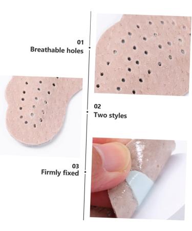Healvian Forefoot Pad - 4 Pairs Leather Foot Orthotic Inserts & Anti-Slip Stickers for High Heels & Sandals - Comfort & Support - Buy Online on GoSupps.com