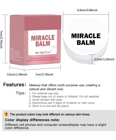 Radiant Glow Shimmering Miracle Balm - Multi-Use Highlighter Cream for Natural Radiance | Glitter for Face Lips & Body | Moisturizing Formula Perfect for Cheeks & Eyes (2# Earth Rose 85g) 2# Earth Rose 85 g (Pack of 1) - Buy Online on GoSupps.com