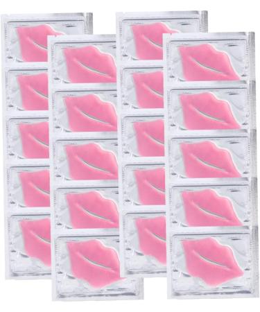 FOMIYES 40 Pcs Exfoliating Lip Masks - Plump & Hydrate Lips Anti-Aging Lip Treatments Ideal for Lip Care & Sleep - Collagen Enriched Pink - Buy Online on GoSupps.com