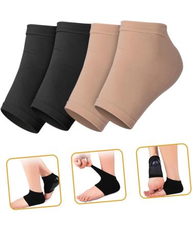 FRCOLOR 4 Pairs Anti-Rip Washable Heel Socks - Breathable & Portable Outdoor Foot Support Braces - Buy Online on GoSupps.com