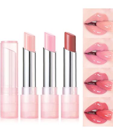 Color Changing Lip Balm Shimmer Lip Glow Balm Hydrating Temperature Color Change Lip Gloss Lip Balm Long-Lasting Lip Balm Tinted for Lip Care (Pink) - Buy Online on GoSupps.com