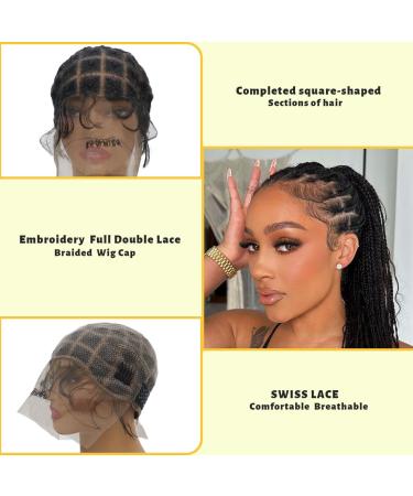 Buy Braided Wig Cap | Crochet Wig Cap for Easy Styling | 68 Sections with Baby Hair & Bangs - International Shipping - Buy Online on GoSupps.com