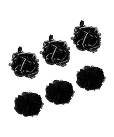 Hemoton 6 Pcs Charcoal Bath Ball Bath Sponge Mesh Mens Body Scrubber Bath Balls Sponge Shower Pouf Shower Sponge Loofah Shower Gel Mens Bath Shower Sponge or Soft Bath Wipe Miss 1 Count (Pack of 1)