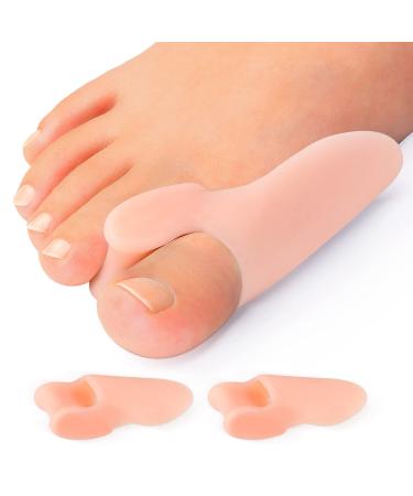 Promifun Bunion Cushion Protector 10 Packs of Bunion Corrector Pads with Separator for Big Toe Gel Shield for Foot Pain Relief Calluses Relieve Foot Pain from Friction