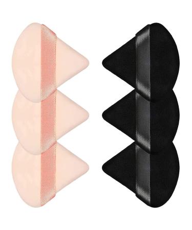 6 Pieces Triangle Powder Puff Set - Soft Velour Makeup Blenders for Flawless Foundation & Setting Powder Application - Pro Quality Beauty Tools - Buy Online on GoSupps.com