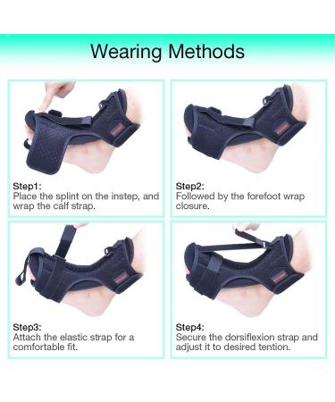 Plantar Fasciitis Night Splint + Bonus Massage Ball for Effective Relief - Buy Online on GoSupps.com