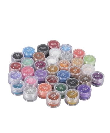 Didiseaon 30pc Eyeshadow Pigments Loose Eyeshadow Glitter Manicure Powder Eye Shadow