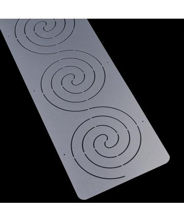 Lychee Plastic Long Quilting Stencil for Painting and Sewing - Spiral Design - Buy Online on GoSupps.com