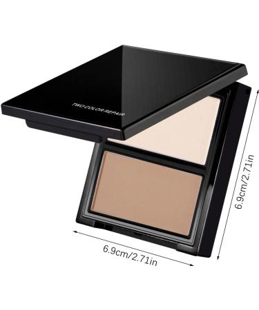 2 Colors Natural Contouring Powder Face And Neck Daily Use Contouring Foundation Sweatproof Brightening Suitable For All People Freckles Makeup Tutorial (C One Size) 1 count (Pack of 1) C - Buy Online on GoSupps.com