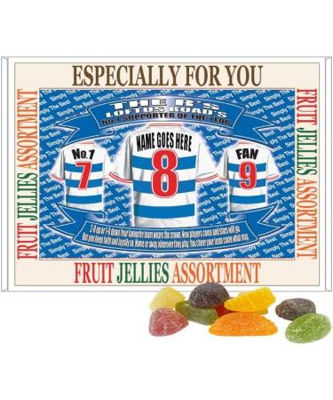 Queens PR Football Shirt Personalised Gift Boxed Sweets Variety - Buy Online on GoSupps.com