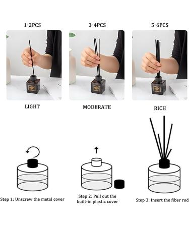 XKSOC 50 Rattan Sticks for Room Fragrance - Aroma Diffuser Fiber for Essential Oils - Ideal for Home Office Hotel Spa (20cm x 3mm) - Buy Online on GoSupps.com