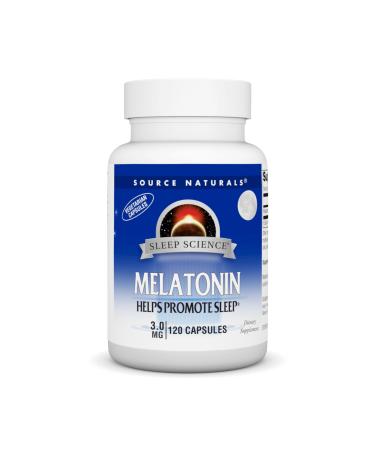 Source Naturals Melatonin 3 mg - 120 Vegetarian Capsules