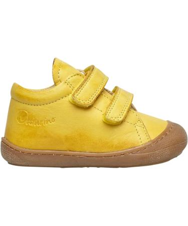 Naturino Cocoon VL Leather First Steps Shoes | 7.5 UK Child | Yellow - Buy Online on GoSupps.com