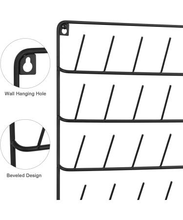 4 Pack Wall-Mounted Sewing & Embroidery Thread Rack - Large 32-Spool Metal Holder Organizer in Black - Buy Online on GoSupps.com