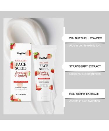 Gommage clat du teint Gommage R g n rant Strawberry Face Scrub limine cellules mortes & impuret s Extraits Naturels De Fraise Hydratant Teint clatant Pour Tous Types De Peau 100G - Buy Online on GoSupps.com