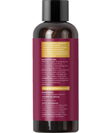 Pure Grapeseed Oil for Skin Care - Cold Pressed, Moisturizing Carrier Oil with Vitamin E for Anti-Aging, Dry Skin & Hair - 100% Natural - Buy Online on GoSupps.com