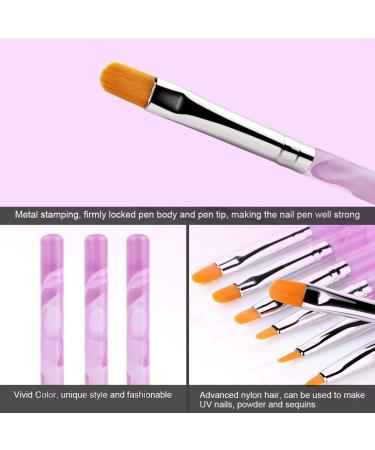 7-Piece Nail Brush Set | Acrylic & Gel Nail Art Brushes & Dotting Tools | Professional Nail Painting Kit - Buy Online on GoSupps.com