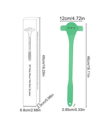 Back Razor for Men | 2-in-1 Flexible Trimmer & Fur Care Tool | Anti-Slip Silicone Handle | Ideal for Adults & Boys - Buy Online on GoSupps.com
