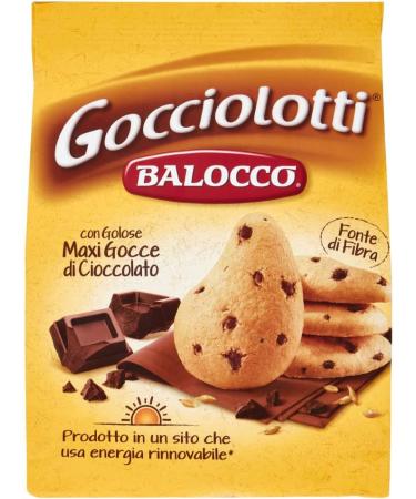  Balocco Set of 6 Balocco Gocciolotti Chocolate Chip Cookies with Chocolate Pieces 100% Italian Cookies 350g - Buy Online on GoSupps.com