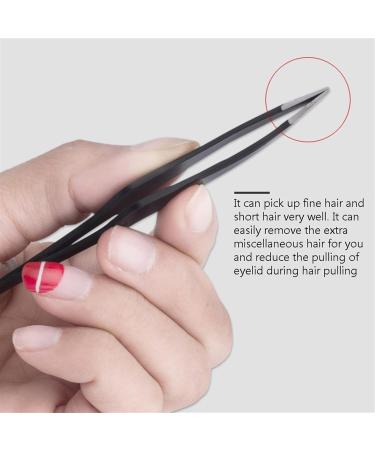 Tweezers Professional Stainless Steel Slant Tip Hair Removal Eyebrow Tweezers Makeup Useful Hand Tool Precision Tweezers Set - Buy Online on GoSupps.com