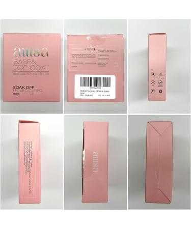 AILLSA Gel Top Coat and Base Coat Set - 2 x 15 ML UV/LED Soak Off Gel Polish for DIY Nail Art - Builder Gel Base, No Wipe Top Coat - Buy Online on GoSupps.com