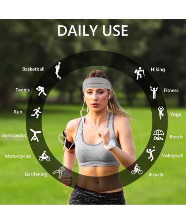 Flintronic 6 PCs Women's Sports Headbands - Cotton Stretch Wicking & Stretchy for Running Yoga & Fitness - Mixed Light Colors - Buy Online on GoSupps.com