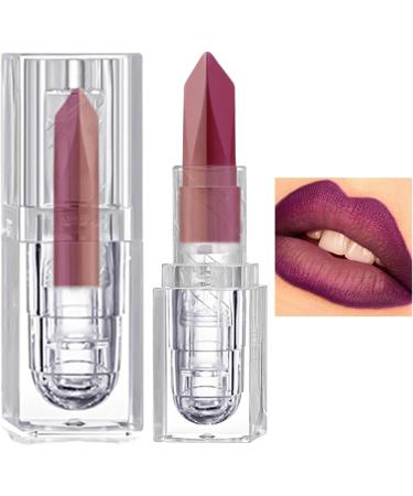  Nuyhadds Matte Lipstick - Moisturizing Makeup Lip Gloss Matte Lipstick | Non-Sticky Two-Tone Lip Gloss Long-Lasting Moisturizing Lipstick for a Healthy Appearance - Buy Online on GoSupps.com