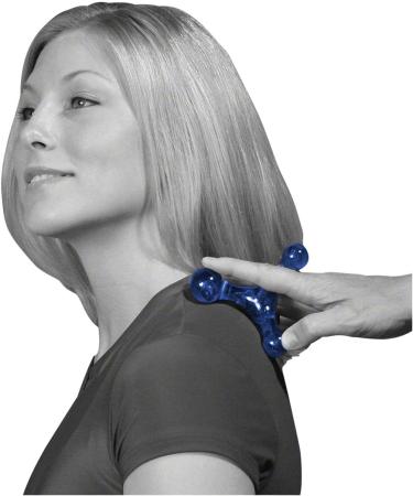 Jacknobber 2 Massage Aid | Self-Massage Roller & Back Massager - Blue | Best International Shipping - Buy Online on GoSupps.com