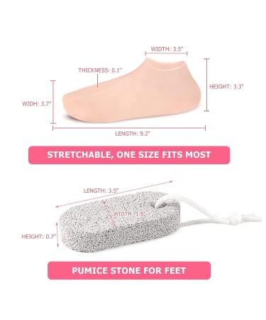 Moisturizing Gel Socks for Dry Cracked Feet | KVMDAZ Soft Spa Socks - International Shipping Available - Buy Online on GoSupps.com