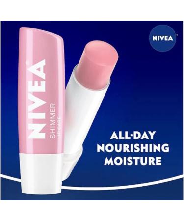 Nivea All-Day Nourishing Moisture Shimmer Lip Care 0.17 oz - Pack of 3 - Buy Online on GoSupps.com
