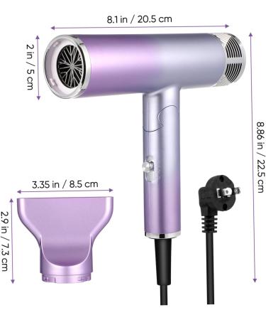 SOESFOUFU Foldable Hair Dryer Mini Hair Dryer for Travel Small Travel Blow Dryer Hairdryer Shell Material - Buy Online on GoSupps.com