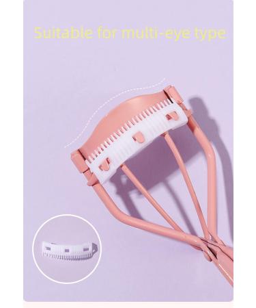 Eyelash Curler with Comb Teeth Beginner's Portable False Eyelash Eyelash Curler Detachable High Curling Lash Curler Tool Comfortable to Hold & No Harm Skin to Enhance Eyelashes - Buy Online on GoSupps.com
