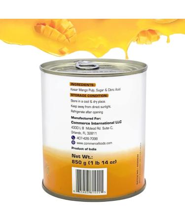 Eastern Feast Kesar Mango Pulp 30oz/850g - Premium Quality Mango Pulp - Buy Online on GoSupps.com