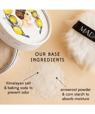 Madame Lemy Talc Free Powder Gift Set - Natural Aluminum Free Deodorant & Body Powder | Vegan Cruelty Free Travel-Size - 4 Scents (CLASSIC 4 x 0.75 oz - Buy Online on GoSupps.com