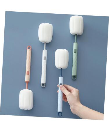 ABOOFAN 4-Pack Sponge Bottle Brush Set - Soft Cleaning Brushes for Baby Bottles Kitchen Use and Nipple Cleaning - Durable PP Material - Buy Online on GoSupps.com