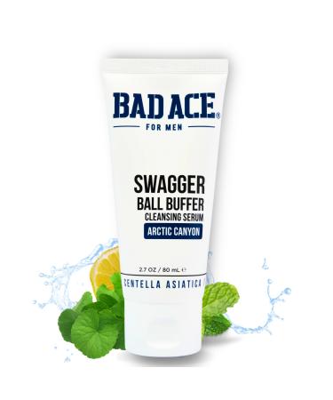 BAD ACE Swagger Ball Buffer - Rinse-free Intimate Wash for Men - Below the Belt Men's Hygiene Wash - Removes Sweat Irritation Bad Odor and Itching