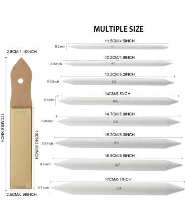 LEOBRO 11-Piece Artist Blending Stump and Tortillion Set with Sandpaper Pencil Sharpener - Ideal for Student Sketch Drawing - Buy Online on GoSupps.com