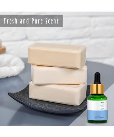 MitFlor Pure Soap Fragrance Oil - Large 30ml Size, Premium Grade for Soap & Candle Making - Fresh & Clean Aromatherapy Essential Oil - Buy Online on GoSupps.com