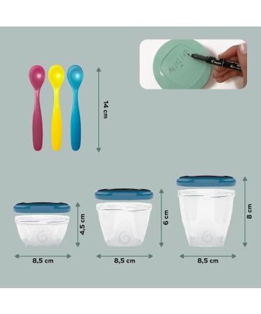 Babymoov Babybols Multiset - 12 Baby Food Storage Containers & Soft Spoons - Buy Online on GoSupps.com