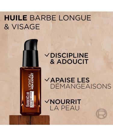 L'Or al Men Expert BarberClub - Trousse Barbe + Visage + Cheveux pour Homme - Nettoyant 3-en-1 + Huile Barbe Longue + Cr me Coiffante - l'Huile Essentielle de Bois de C dre - Coffret 3 Produits - Buy Online on GoSupps.com