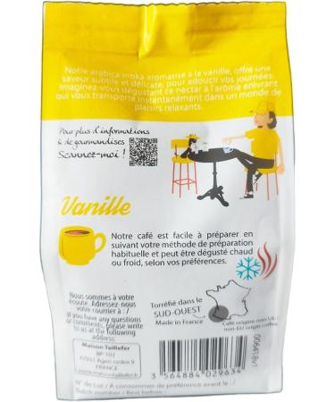 Maison Taillefer Ground coffee with vanilla flavor - 100% Arabica - 112.5g - Pack of 12 sachets - Buy Online on GoSupps.com