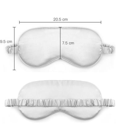 2-Pack Silk Sleep Masks | 100% Mulberry Silk Eye Masks for Women & Men | Premium Black Sleeping Blindfolds - Buy Online on GoSupps.com