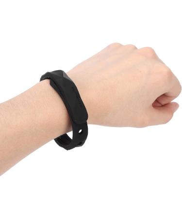 Anti-Static Wrist Strap | Silicone Antistatic Bracelet for Improved Sleep & Winter Electrostatic Removal - Black Sports Bracelet with Negative Ions - Buy Online on GoSupps.com
