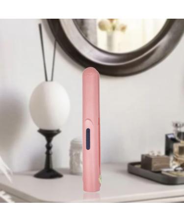 Hair Straightener 1 Inch Flat Iron 2-in-1 Ceramic Straightens & Hair Curls for Travel Heats Up Fast Cordless Hair Straightening Wands USB Rechargeable Mini Flat Iron Hair Pink