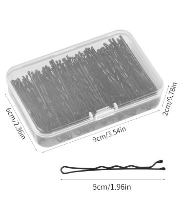 150 Metal Wave Hair Clips for Girls & Women - Black Hairpins Kit with Storage Box | Perfect for Hairdressing Salons - Buy Online on GoSupps.com