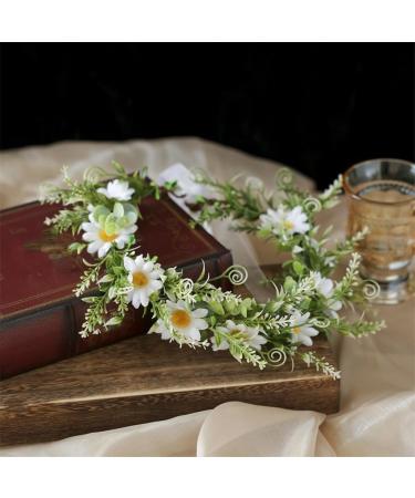 JSGHGDF Flower Headbands Women Bride Flower For Wedding Party Supply Garlands Wreath Headbands White - Buy Online on GoSupps.com