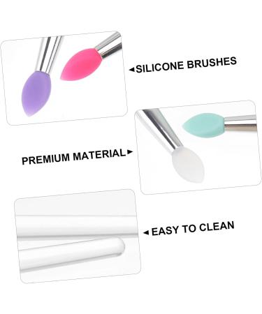 FOMIYES 12 Pcs Eye Shadow Brush Silicone Lip Brush Silicone Brush Big Sequined Eyeshadow Brush Smudge Stick - Buy Online on GoSupps.com