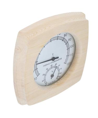 Buy Ghzste Wooden Thermo Hygrometer - Precision Thermometer & Hygrometer for Bathroom Sauna & Room Accessories | International Shipping Available - Buy Online on GoSupps.com