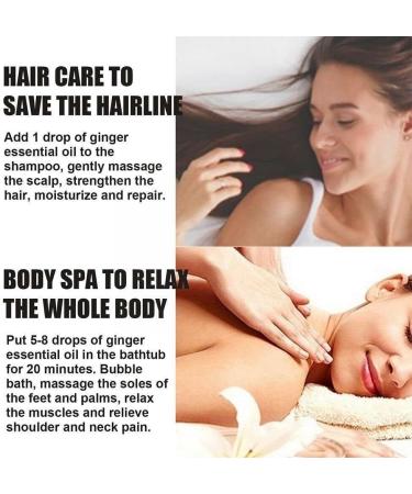 Belly Drainage Ginger Oil - Qosneoun Slimming Tummy & Aromatic Massage Oil (10ml 3 Bottles) for Lymphatic Drainage & Stress Relief - International Shipping Available - Buy Online on GoSupps.com